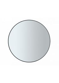 Blomus Wall Mirror RIM Black L Ø 80 cm – smoked glass, powder-coated steel, minimal design, incl. mounting hardware