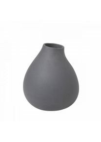 Blomus Vase NONA Pewter – unglazed porcelain, unique piece, distinctive form, natural look, modern décor