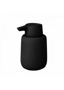Blomus Soap Dispenser SONO Black 250 ml, soft-touch ceramic, modern, easy to clean, durable