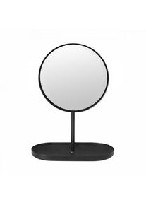 Blomus MODO Cosmetic Mirror Black, 5× magnification, titanium-coated, modern design, wall-mountable, premium & durable