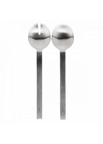 Blomus EASY Salad Servers stainless steel matte, 2-piece, functional design, high quality, stylish, robust, modern kitchen accessory, durable