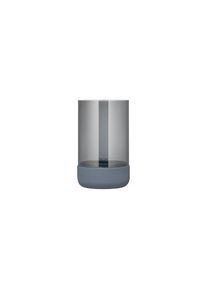 Blomus Windlicht CALMA Steel Gray & Smoke Größe M, Beton, Glas, stimmungsvolles Licht, modernes Design, Geschenkidee