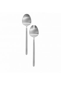Blomus STELLA Salad Servers – matt stainless steel, artisan quality, dishwasher-safe