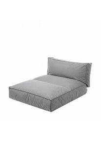 Blomus STAY Outdoor-Bett 120×190 cm Stone · UV-beständig & wetterfest · mit verstellbarem Rückenteil für Terrasse & Garten