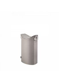 Blomus FRISCO laundry collector Taupe, 65 L, aluminum, slot opening, two carry handles, modern design