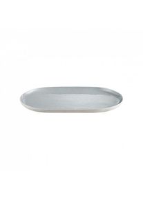 Blomus SABLO serving platter Stone, 35x20 cm, stoneware, handcrafted, unique, dishwasher-safe, modern design, robust quality