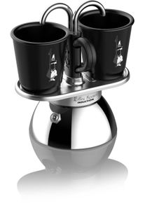 Bialetti Espressokocher »Mini Induktion« zwei Espressi gleichzeitig zubereiten in grau, Größe 0