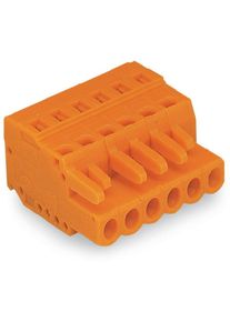 50 Stück WAGO 231-308/026-000 Buchsengehäuse-Kabel Federleiste 8-polig 16A orange