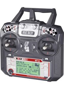 Reely HT-6 Hand-Fernsteuerung Fernsteueranlage 2,4GHz 6 Kanal Empfänger schwarz