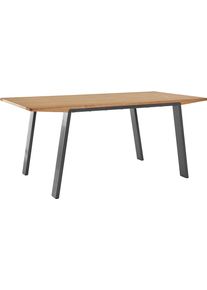 OTTO products Esstisch »Flemming« Massivholz Eiche in beige, Größe B/H/T: 175 cm x 75 cm x 90 cm