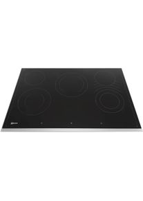 Bosch Siemens 00773231 Glaskeramikfläche, Edelstahl-Top-Rahmen umlaufend, +Rastnasen, 614027 (blau), +Erdungsklemme 611061