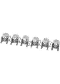 Bosch Siemens 10000370 Tastensatz, silber metallic, gedruckt, 6 Programtasten