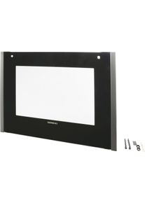 Bosch Siemens 00688334 Frontglasscheibe, Schwarz/Edelstahl