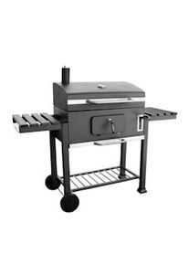 BRICONESS.COM Barbecue a carbone con braciere regolabile in altezza e ruote Boston XXL