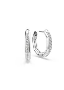 Swarovski Dames Oorbel zilver / transparant One Size