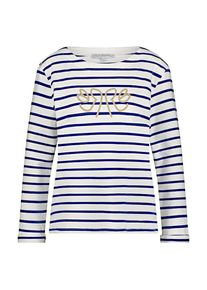 Red Button Top srb4471 terry stripe jeans blue