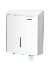 AIR-WOLF Duplex-toiletpapierdispenser, voor 1 grote of 3 standaard rollen, roestvast staal wit