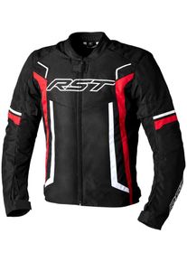 RST Pilot Evo, textile jacket waterproof , color: Black/Red/White , size: S