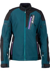 Klim Rebelle, textile jacket women , color: Petrol/Black/Purple , size: S