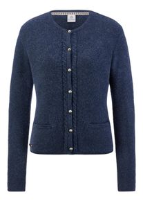 Peter Hahn Hammerschmid - Strickjacke Finnland, blau, Gr. 42, Wolle
