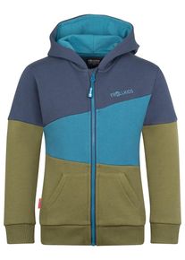 Trollkids Sweatvest "Alesund" kaki/blauw - 44% | Maat: 98 |