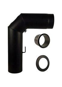 COLOR EMAJL , Ofenrohr »Heathus Rauchrohr-Set SW«, (Set, 3 tlg.), 60 cm, schwarz , schwarz