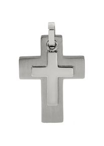 Firetti , Kettenanhänger »Schmuck Geschenk Halsschmuck Anhänger für Halskette Kreuz«, Made in Germany , edelstahlfarben , Aussagekräftiges...