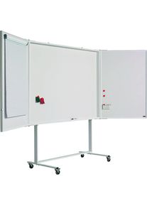 Whiteboard-Klapptafel, Komplettset, Stahlblech, emailliert, Bildwandformat 4 : 3 SMIT VISUAL
