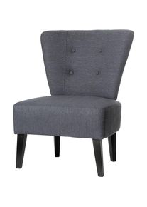 meet Sillón BRIGHTON, patas de madera maciza, antracita