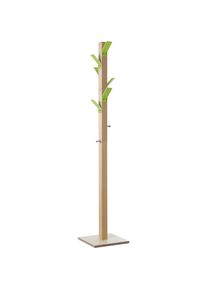 EasyCLOTH Kapstokstandaard, massief hout, kroon groen
