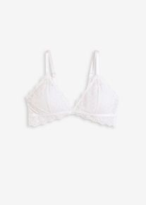 Reggiseno a triangolo senza ferretto, Bianco, Taglia 75A, bonprix
