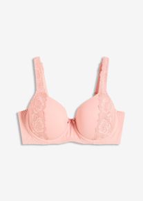 Reggiseno con coppe preformate e spalline imbottite, rosa, Taglia 90C, bonprix