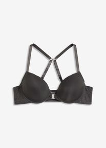 Reggiseno con coppe preformate e chiusura anteriore, Grigio, Taglia 75B, bonprix