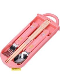 Studio Ghibli MON VOISIN TOTORO - Mei & Totoro -Set baguettes cuillère et fourchette, Besteck