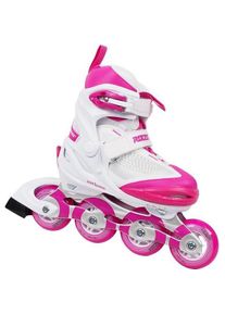 Roces, Mädchen, Rollschuhe, - Moody X TIF Girl Verstelbare Skeelers - Kinderen - Wit - Roze - 30-35 (30, 31, 32, 33, 34, 35), Rosa
