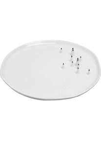 Räder Räder Porzellangeschichten Teller Tannen, Silber, weiss, 1, Teller, Silber
