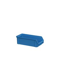 Magazijnbak van polystyrol, lengte = 230 mm, b x h = 102 x 75 mm, VE = 24 stuks, blauw