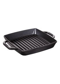 Staub Grils Gril 23 cm, Fonte, Noir mat