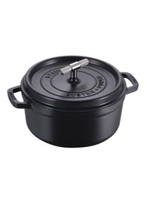 Staub La Cocotte Buster+Punch 24 cm, Rond(e), Noir mat, Fonte