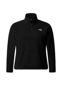 The North Face Womens Plus Glacier Fleece 1/4 Zip Jacket Fleecetrui Dames (1X |zwart)