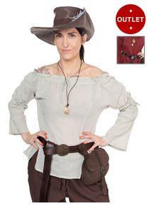 Medieval Blouse in linen look - Mia