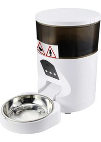 Tierfutterautomat MFK-220608 Futterspender Tierkamera 1-10 Mahlz./Tg. weiß