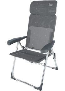 Crespo AL-213C Compact Faltstuhl Campingstuhl Klappsessel Garten Terrasse anthrazit