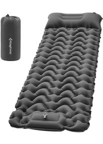 KingCamp Wildwood Isomatte Luftmatratze 196x68x6cm grau