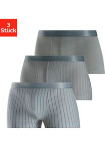 s.Oliver Herren Boxer in salbei-gestreift / hellsalbei-gestreift / salbei-uni ,Gr&ouml;&szlig;e M, Witt, 92% Baumwolle, 8% Elasthan