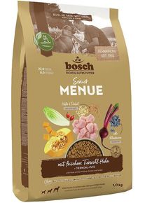 Bosch HPC Menue Senior Tierwohl-Huhn Trockenfutter mit Dinkel & Hafer, 1kg