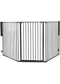 DogSpace Rocky L Kamingitter, schwarz, 90-221x104,5cm