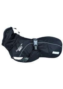 Trixie Wintermantel Explore | Schwarz | für Hunde | Schwarz | S: Halsumfang 36-46 cm | Bauchumfang 32-56 cm | Rückenlänge 40 cm