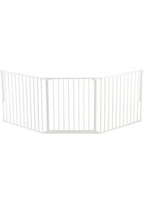 DogSpace Max L Kamingitter, weiß, 90-223x70,5cm