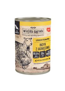 Wiejska Zagroda Dog 12 x 400 g.- Kalkoen & Lam
